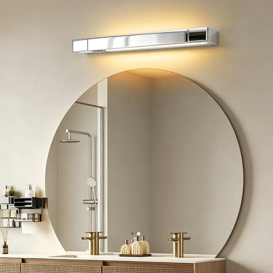 BRILAGI - LED-Spiegelleuchte für Badezimmer AQUA LINE LED/12W/230V 45 cm IP44 glänzender Chrom CRI 90