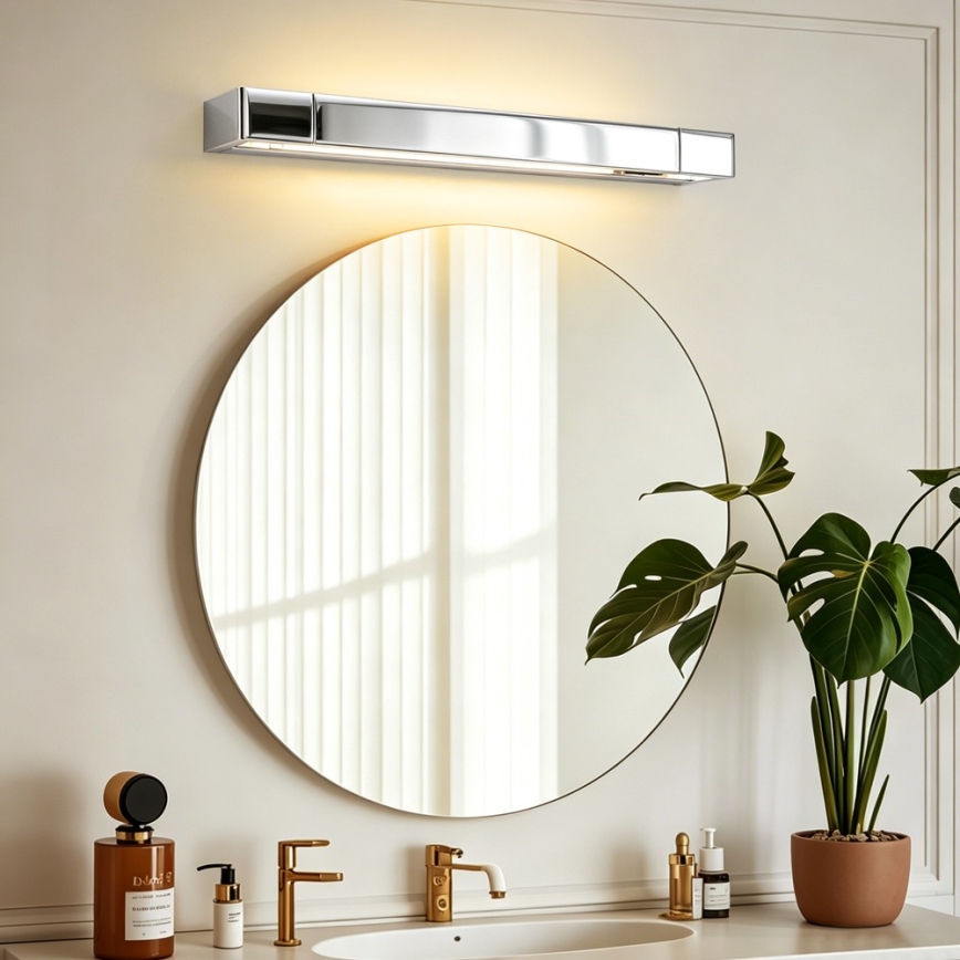 BRILAGI - LED-Spiegelleuchte für Badezimmer AQUA LINE LED/12W/230V 45 cm IP44 glänzender Chrom CRI 90