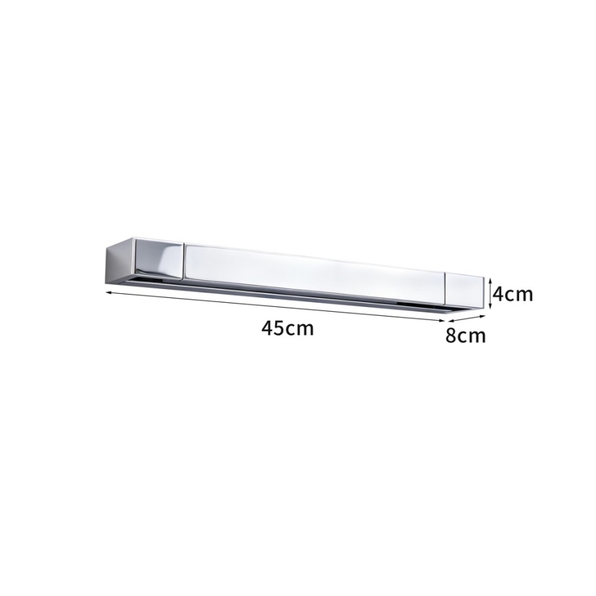 BRILAGI - LED-Spiegelleuchte für Badezimmer AQUA LINE LED/12W/230V 45 cm IP44 glänzender Chrom CRI 90