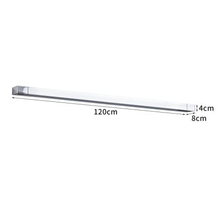 BRILAGI - LED-Beleuchtung für Badezimmerspiegel AQUA LINE LED/36W/230V 120 cm IP44 glänzender Chrom CRI 90