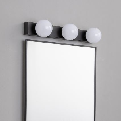Brilagi - LED-Spiegelleuchte für Badezimmer HOLLYWOOD 3xLED/3W/230V 39 cm IP44 schwarz