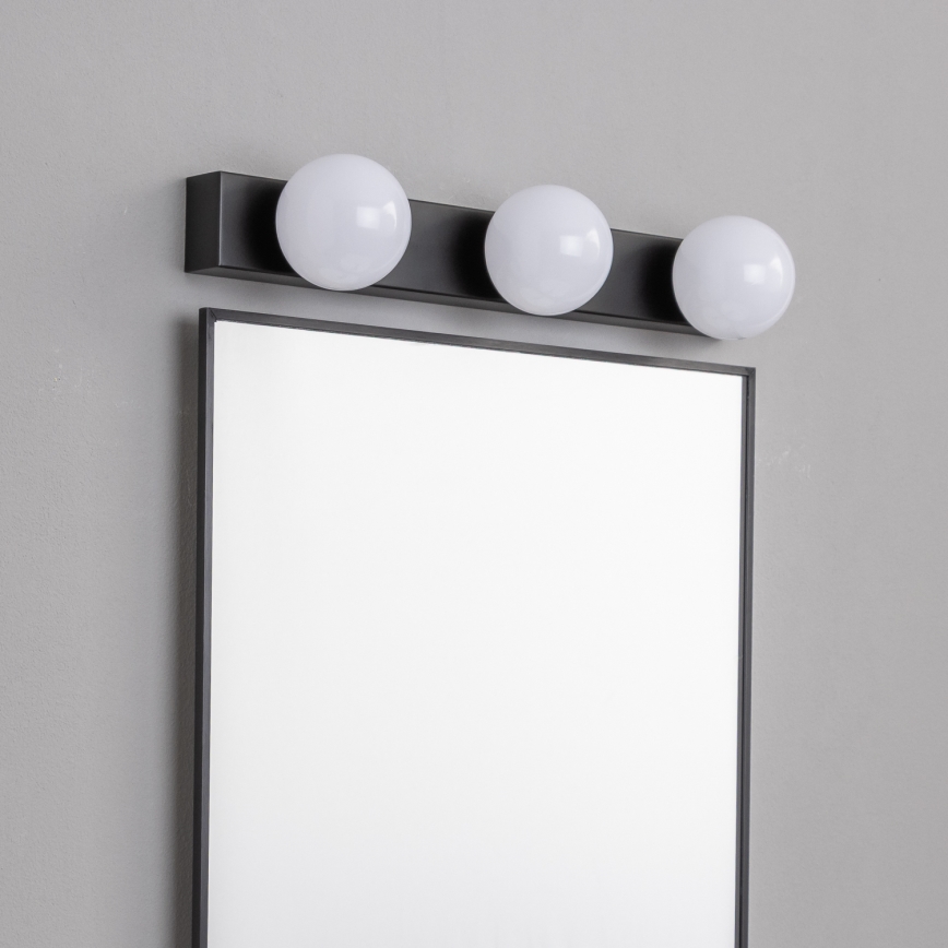 Brilagi - LED-Spiegelleuchte für Badezimmer HOLLYWOOD 3xLED/3W/230V 39 cm IP44 schwarz