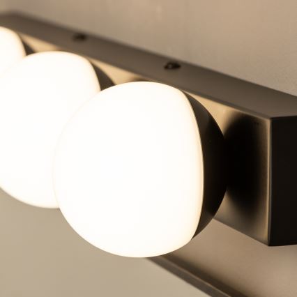 Brilagi - LED-Badspiegelleuchte HOLLYWOOD 4xLED/3W/230V 53 cm IP44 schwarz