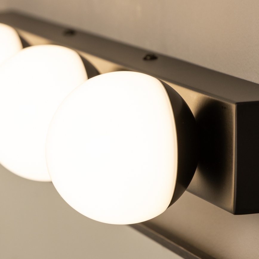 Brilagi - LED-Badspiegelleuchte HOLLYWOOD 4xLED/3W/230V 53 cm IP44 schwarz
