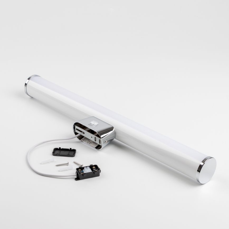 Brilagi - LED-Spiegelleuchte TUBE, 15 W, 230 V, 3000/4000/6500 K, IP44, glänzender Chrom