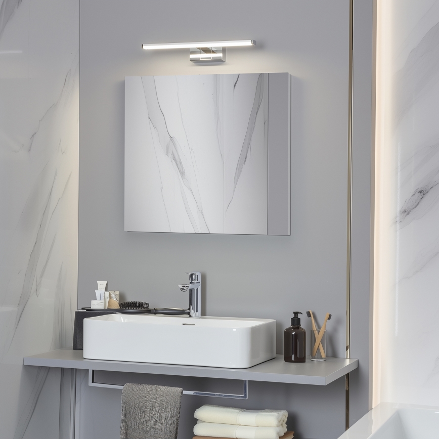 Brilagi - LED-Spiegelleuchte für Badezimmer 3in1 VESTRA LED/8W/230V 40 cm IP44 glänzender Chrom