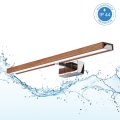 Brilagi - LED-Badspiegelleuchte WOODY MIRROR 3in1 LED/12W/230V 60 cm IP44 glänzender Chrom/Eiche/Kirsche