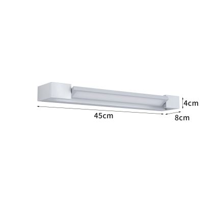 Brilagi - LED Badezimmer-Spiegelleuchte AQUA LINE LED/12W/230V 45 cm IP44 mattchrom CRI 90