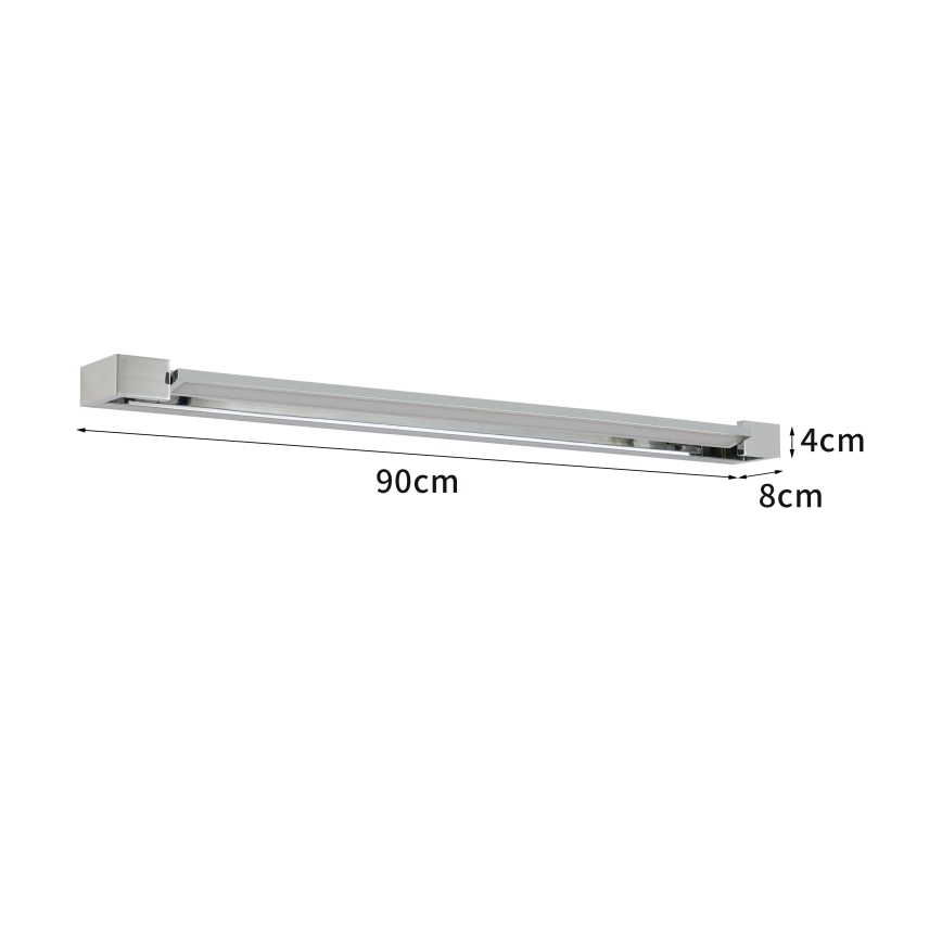 Brilagi - LED-Badspiegelleuchte AQUA LINE LED/24W/230V 90 cm IP44 Hochglanzchrom CRI 90