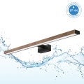 Brilagi - LED-Beleuchtung für Badezimmerspiegel 3-in-1 WOODY MIRROR LED/15W/230V 80 cm IP44 schwarz/Eiche/Nussbaum