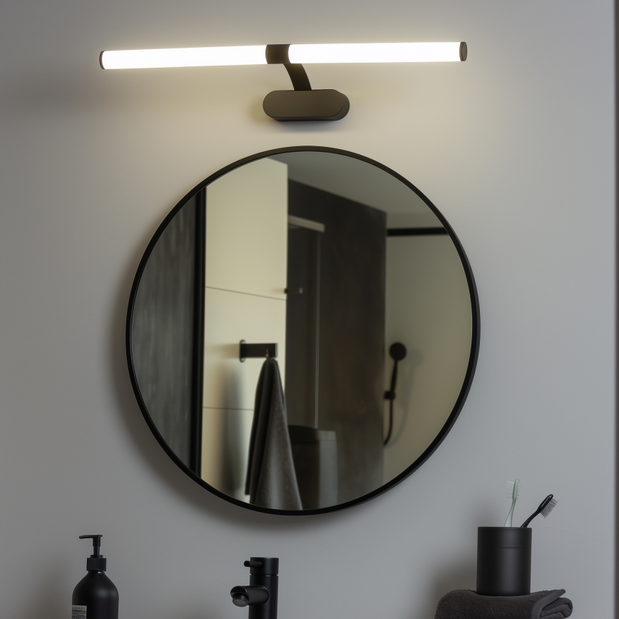 Brilagi - LED-Badspiegelbeleuchtung 2-in-1 TUBEO LED/8W/230V 60 cm IP44 schwarz