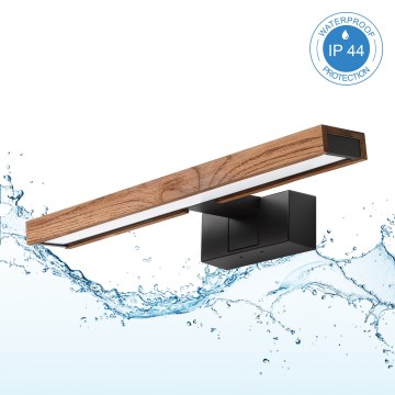 Brilagi - LED-Beleuchtung für Badezimmerspiegel WOODY MIRROR 3v1 LED/8W/230V 40 cm IP44 schwarz/Eiche