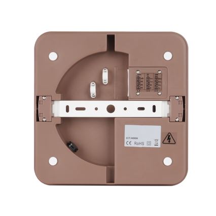 Brilagi - LED-Außen-Deckenleuchte mit Sensor BENE LED/24W/230V 26x26 cm braun IP54