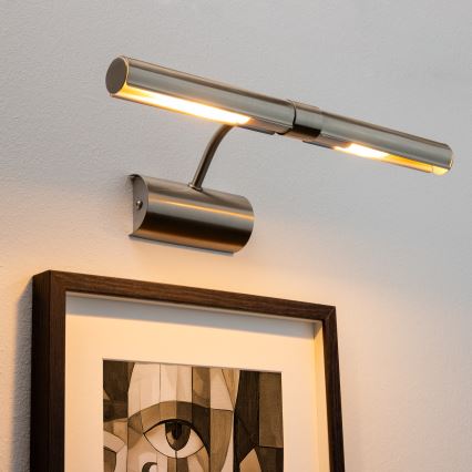 Brilagi - LED-Bilderleuchte DANAE 2xE14/4W/230V 3000K matt Chrom
