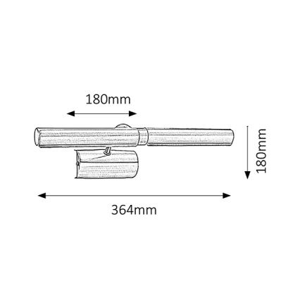 Brilagi - LED-Bilderleuchte DANAE 2xE14/4W/230V 3000K schwarz