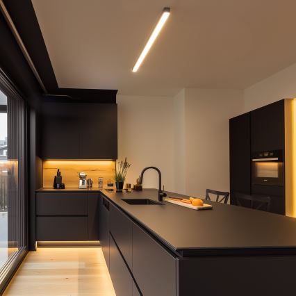 Brilagi - LED-Deckenleuchte zur Aufputzmontage FULLDAY LED/30/40/50W/230V 2700/4000/6000K 150 cm UGR19 schwarz