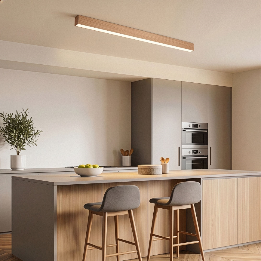 BRILAGI - LED Deckenaufbauleuchte GARDALINE LED/108W/230V 120 cm Eiche
