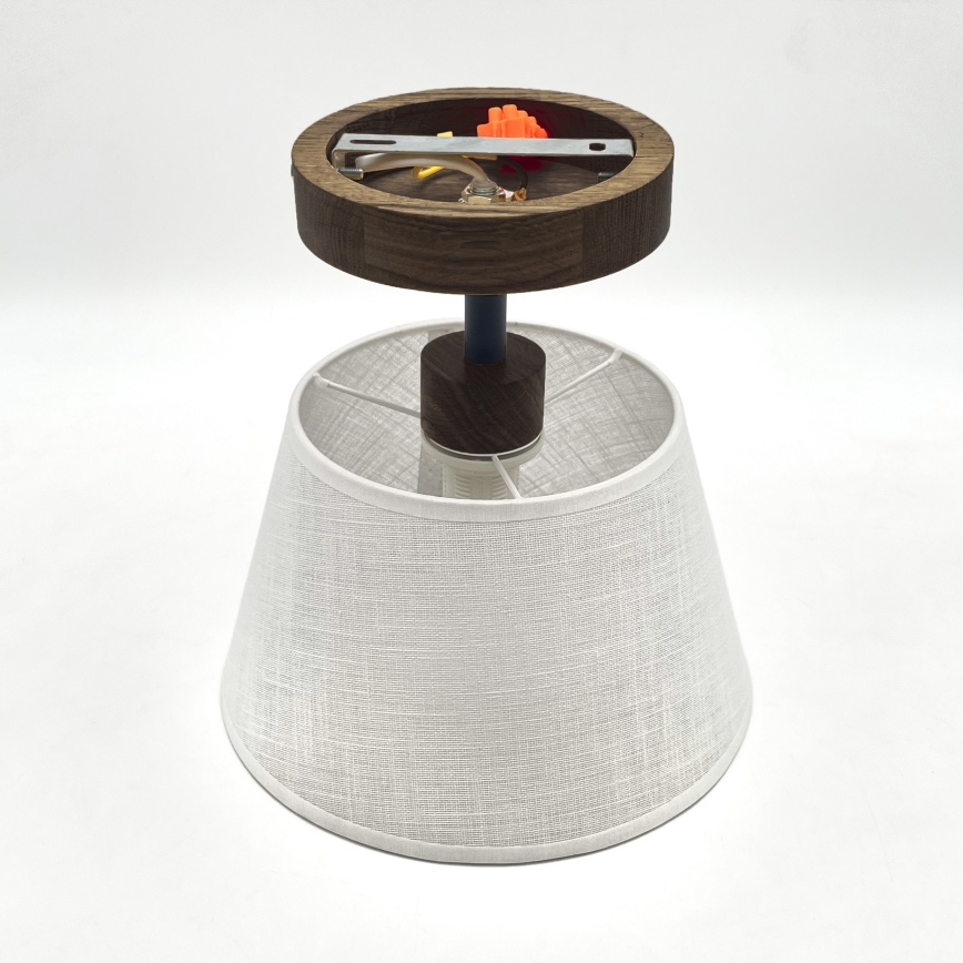 Brilagi - LED Deckenleuchte ANTHONY 1xE14/60W/230V Eiche Nussbaum/Weiß