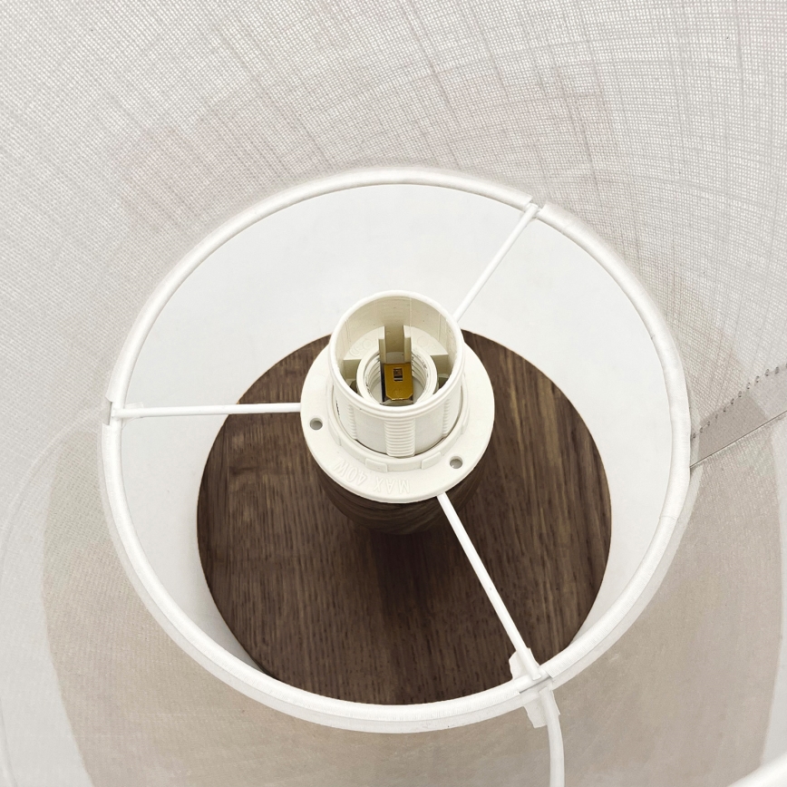 Brilagi - LED Deckenleuchte ANTHONY 1xE14/60W/230V Eiche Nussbaum/Weiß