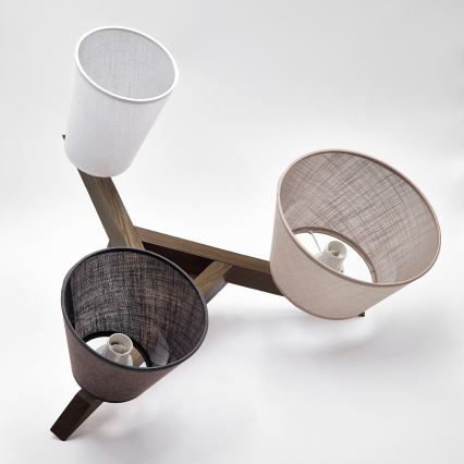 Brilagi - LED Deckenleuchte ANTHONY 3xE14/40W/230V Eiche Nussbaum