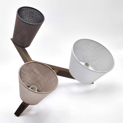 Brilagi - LED Deckenleuchte ANTHONY 3xE14/40W/230V Eiche Nussbaum