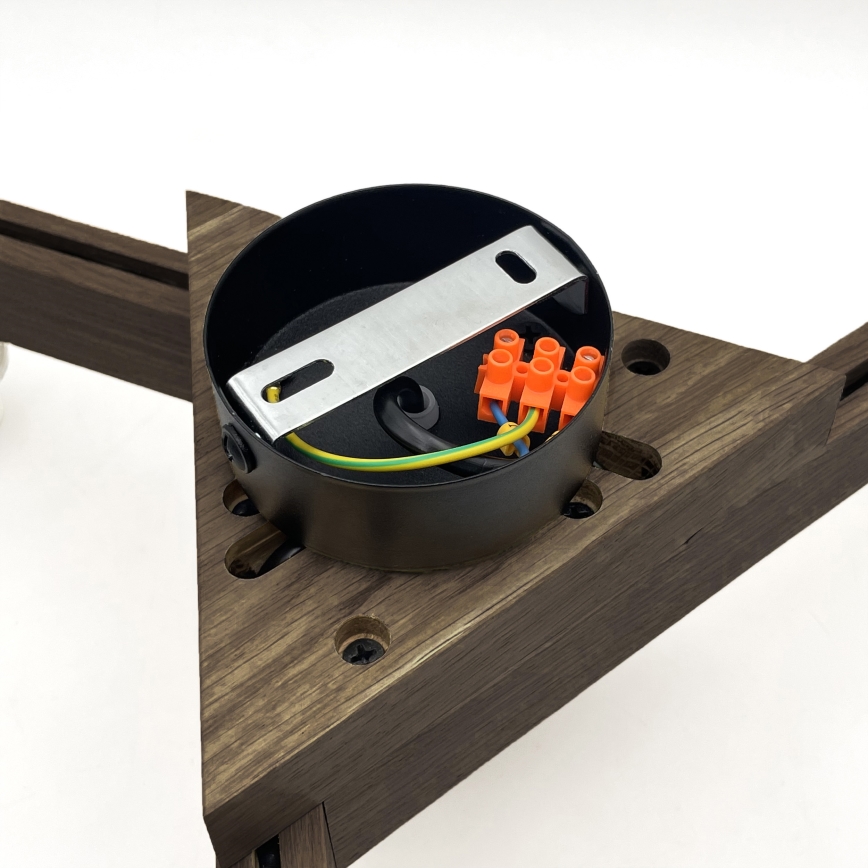 Brilagi - LED Deckenleuchte ANTHONY 3xE14/40W/230V Eiche Nussbaum