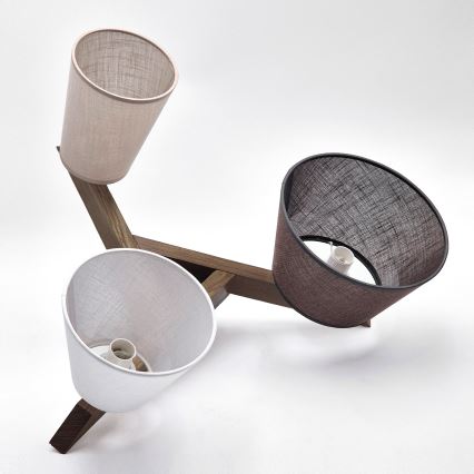 Brilagi - LED Deckenleuchte ANTHONY 3xE14/40W/230V Eiche Nussbaum