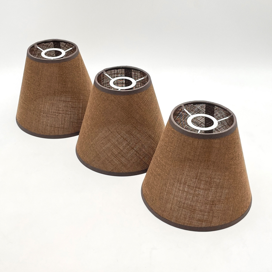 Brilagi - LED Deckenleuchte ANTHONY 3xE14/40W/230V Eiche Nussbaum/Braun