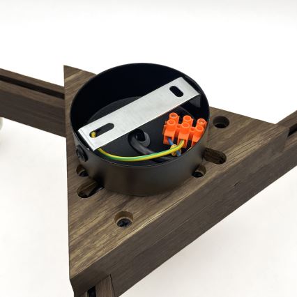 Brilagi - LED Deckenleuchte ANTHONY 3xE14/40W/230V Eiche Nussbaum/Braun