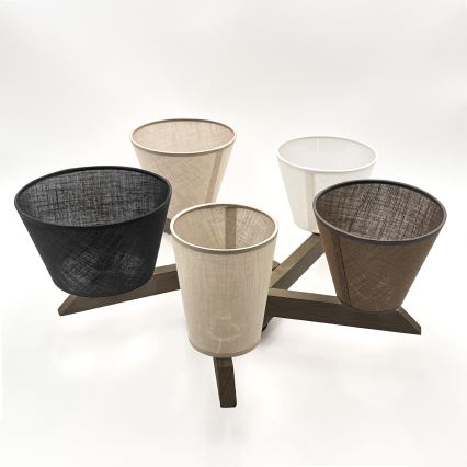 Brilagi - LED Deckenleuchte ANTHONY 5xE14/40W/230V Eiche Nussbaum