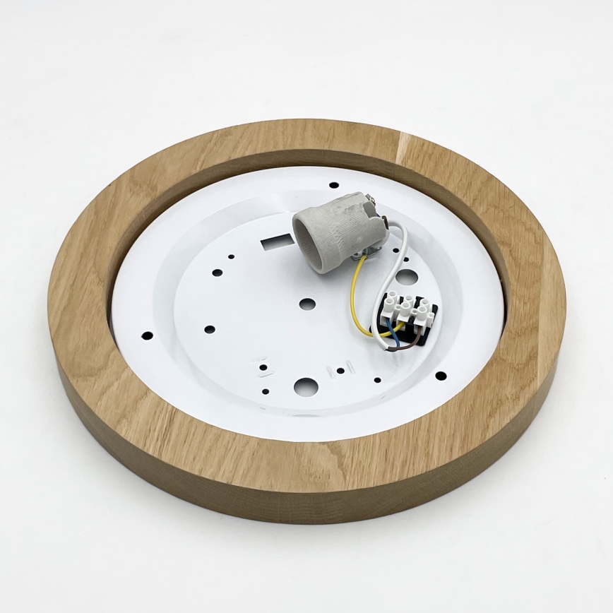 Brilagi - LED Deckenleuchte BELLADONNA 1xE27/15W/230V d 30 cm cremefarben/Eiche