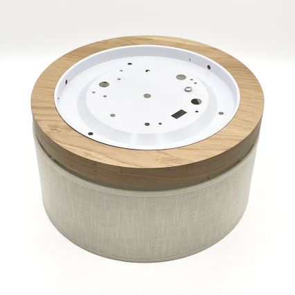 Brilagi - LED Deckenleuchte BELLADONNA 1xE27/15W/230V d 30 cm cremefarben/Eiche