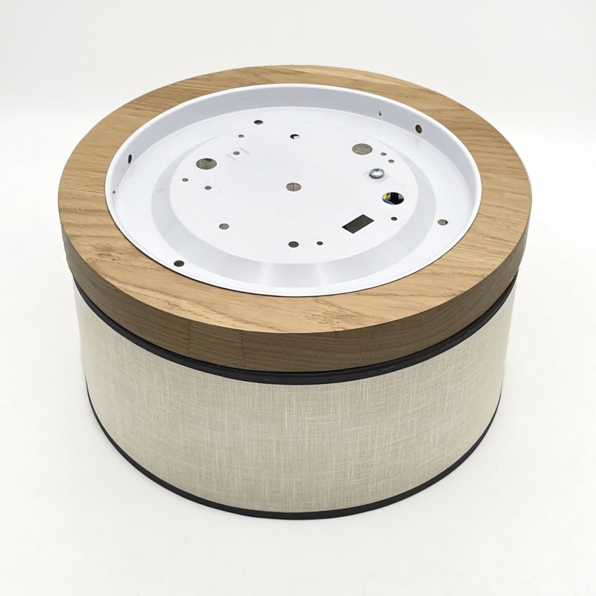 Brilagi - LED Deckenleuchte BELLADONNA 1xE27/15W/230V d 30 cm cremefarben/Eiche