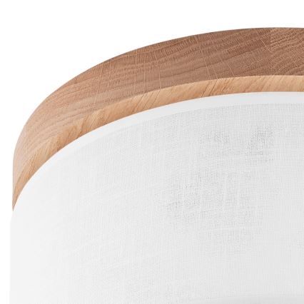 Brilagi - LED Deckenleuchte BELLADONNA 1xE27/15W/230V d 30 cm weiß/Eiche