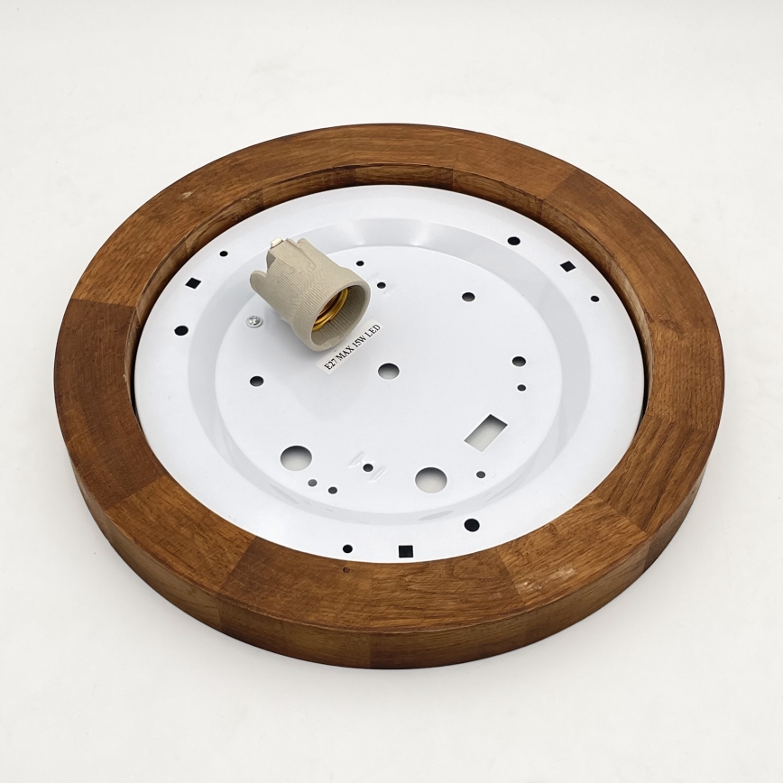 Brilagi - LED Deckenleuchte BELLADONNA 1xE27/15W/230V d 30 cm weiß/Eiche Kirsche