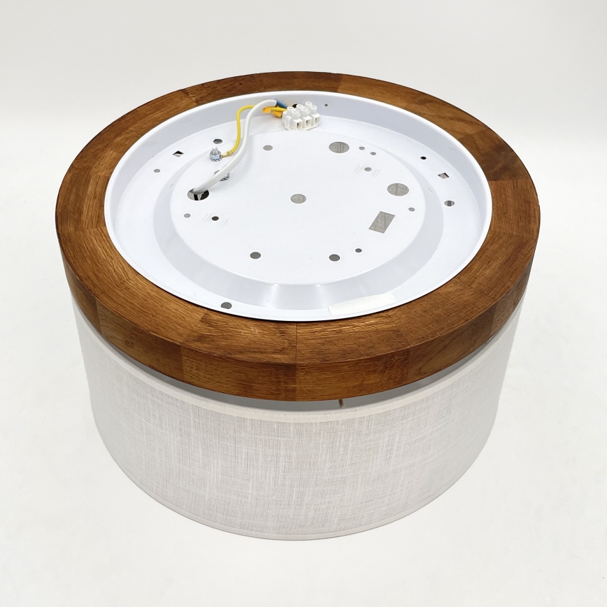 Brilagi - LED Deckenleuchte BELLADONNA 1xE27/15W/230V d 30 cm weiß/Eiche Kirsche