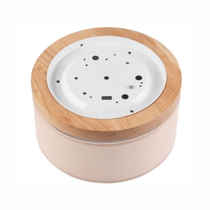 Brilagi - LED Deckenleuchte BELLADONNA 1xE27/15W/230V Ø 30 cm Beige/Eiche