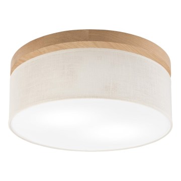 Brilagi - LED Deckenleuchte BELLADONNA 2xE27/15W/230V d 40 cm cremefarben/Eiche