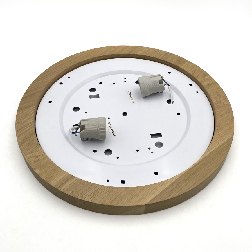 Brilagi - LED Deckenleuchte BELLADONNA 2xE27/15W/230V d 40 cm cremefarben/Eiche