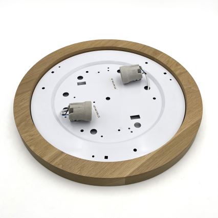 Brilagi - LED Deckenleuchte BELLADONNA 2xE27/15W/230V d 40 cm weiß/Eiche