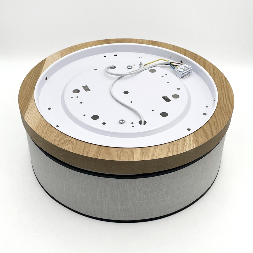 Brilagi - LED Deckenleuchte BELLADONNA 2xE27/15W/230V d 40 cm weiß/Eiche