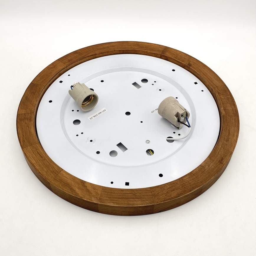 Brilagi - LED Deckenleuchte BELLADONNA 2xE27/15W/230V d 40 cm weiß/Eiche Kirsche