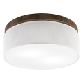 BRILAGI - LED-Deckenleuchte BELLADONNA 2xE27/15W/230V Ø 40 cm weiß/Eiche Walnuss