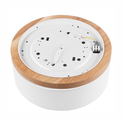 Brilagi - LED Deckenleuchte BELLADONNA 2xE27/15W/230V Ø 40 cm Weiß/Eiche