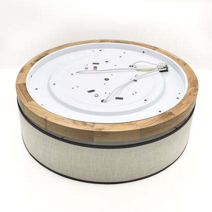 Brilagi - LED Deckenleuchte BELLADONNA 3xE27/15W/230V d 50 cm cremefarben/Eiche