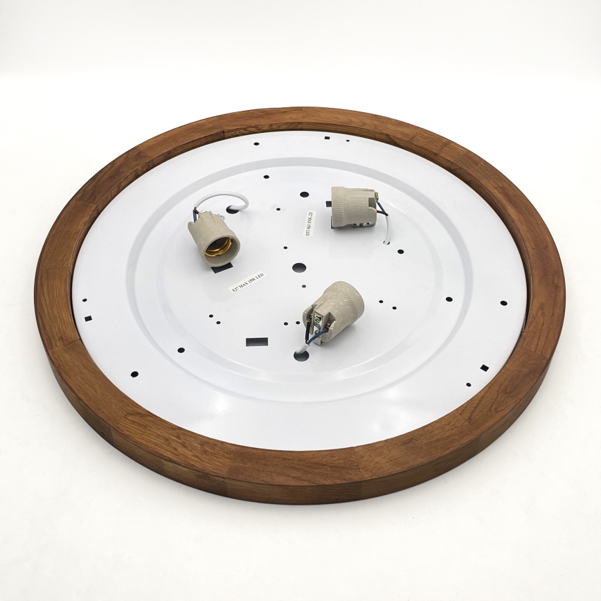 Brilagi - LED Deckenleuchte BELLADONNA 3xE27/15W/230V d 50 cm weiß/Eiche Kirsche