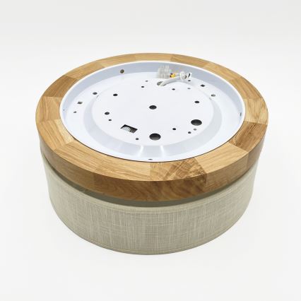 Brilagi - LED-Deckenleuchte BELLADONNA LED/20W/230V Ø 30 cm creme/Eiche