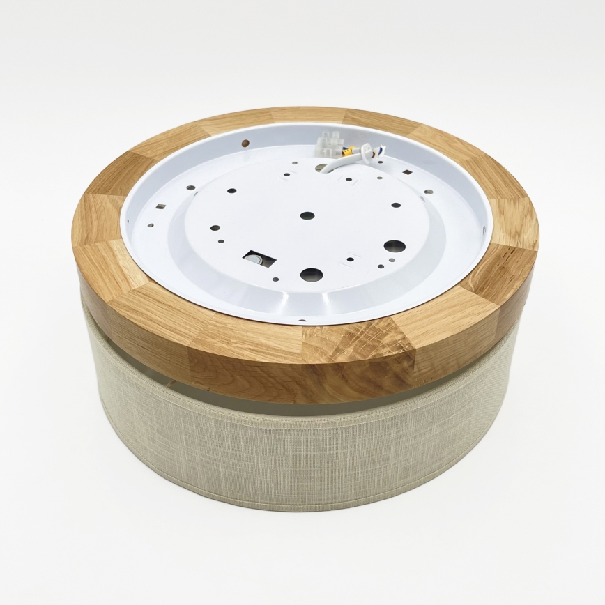 Brilagi - LED-Deckenleuchte BELLADONNA LED/20W/230V Ø 30 cm creme/Eiche