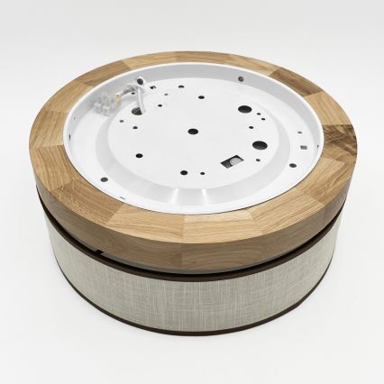 Brilagi - LED-Deckenleuchte BELLADONNA LED/20W/230V Ø 30 cm Creme/Eiche