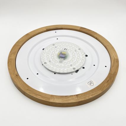 Brilagi - LED-Deckenleuchte BELLADONNA LED/36W/230V Ø 50 cm creme/Eiche